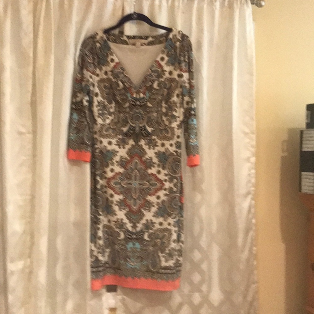 Cocktail Dress Geometric Pattern